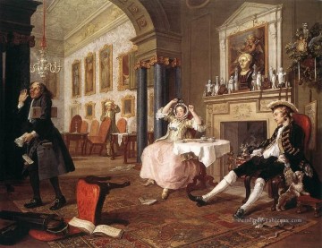 Mariage à la mode2 William Hogarth Peinture décoratif